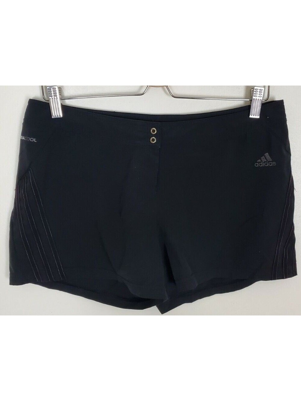 Adidas Women's Medium M Clima Cool Black Pink Shorts Snap Y2k 2000s Board Skater